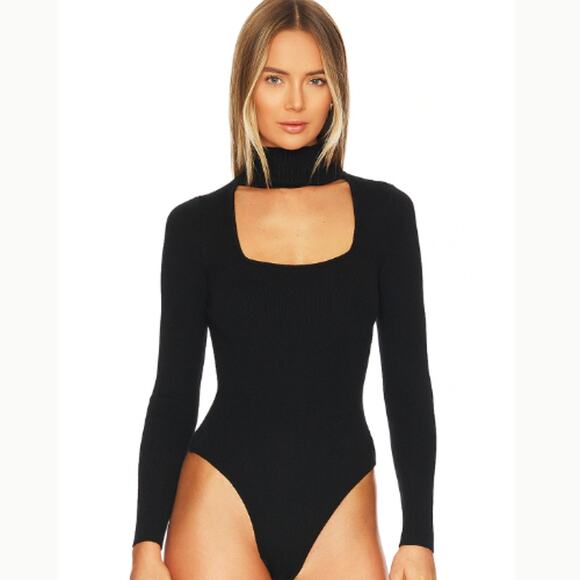 All the Ways Kayleigh Square Neck Bodysuit in Black NWOT Size Small - Picture 3 of 7